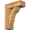 Ekena Millwork Olympic Block Rough Sawn Bracket w/ Offset Brace, Western Red Cedar, 6"W x 16"D x 20"H BKT0604X16X20OLY05RWR - alternate 1